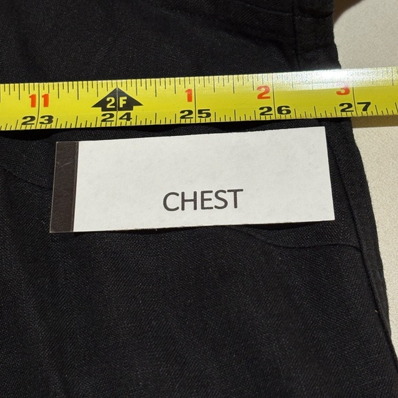 Lauren Ralph Lauren Women's Roll Tab Sleeve 100% Linen Shirt 2X Black Breathable - Picture 8 of 9